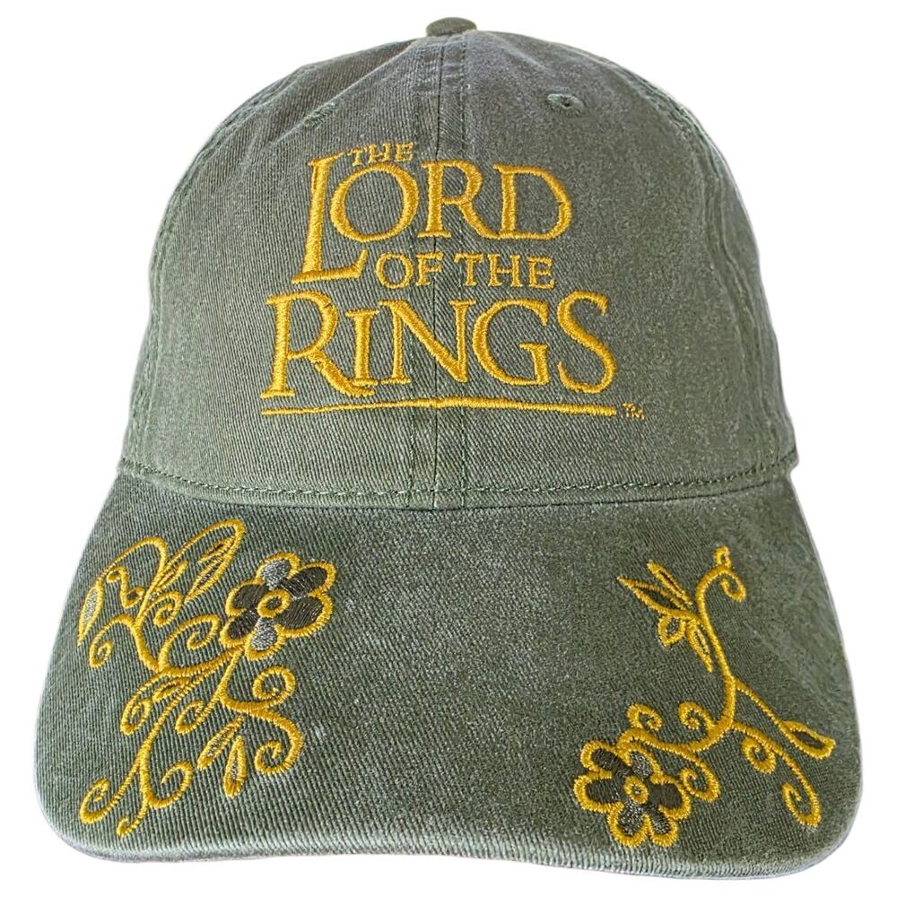 Lord of the Rings Embroidered Green Baseball Cap Adjustable Strapback Hat